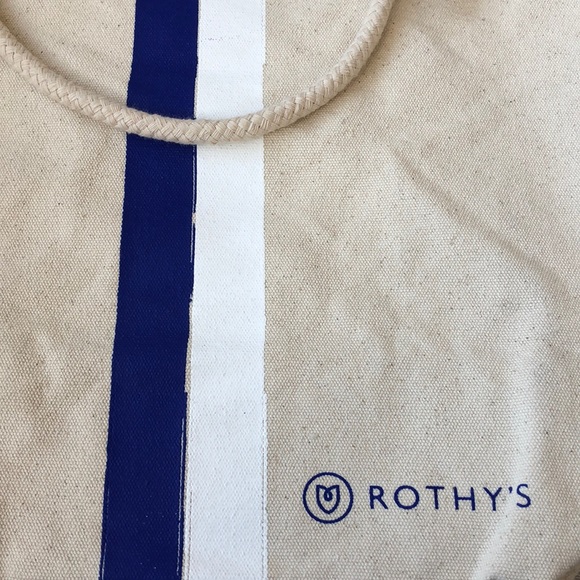 NEW! ROTHY’S Canvas Stripe Tote bag - Picture 3 of 4
